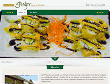 Tablet Screenshot of goldengingerasianbistro.com